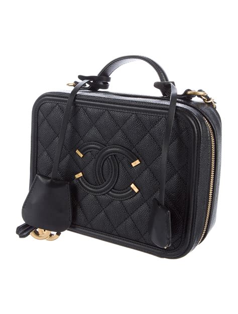 chanel cc filigree vanity case bag|Chanel vanity case 2022.